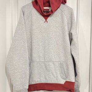 Men's Gray and Burgundy sweatshirt Hoodie